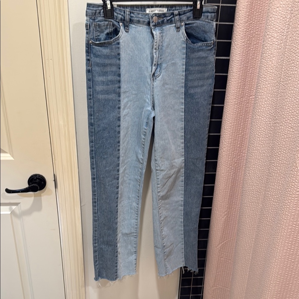 Almost Famous Two-Tone Blue Jeans